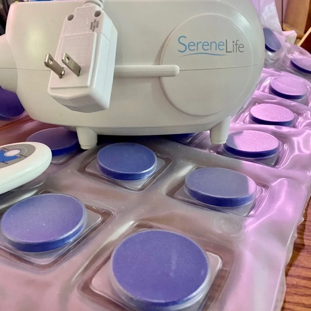 Serenelife bath massage mat with pump and remote